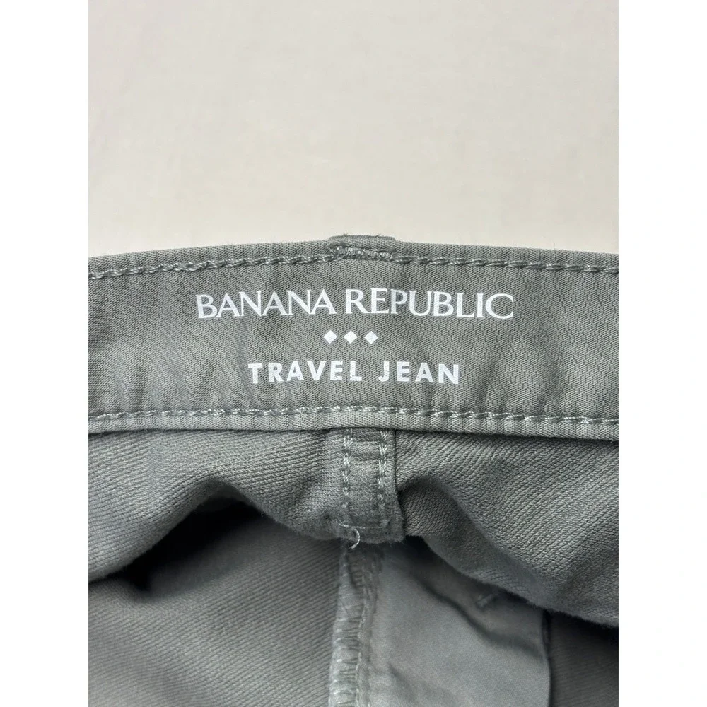 NWT Banana Republic Travel‎ Jean Mens 34x32 Athletic Fit Soft Sage Green 599223
